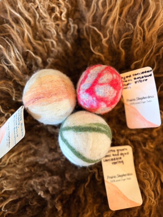 Wool Dryer Balls - Colourful