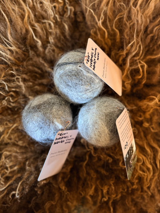 Icelandic x Navajo Churro Wool Dryer Balls - Rue