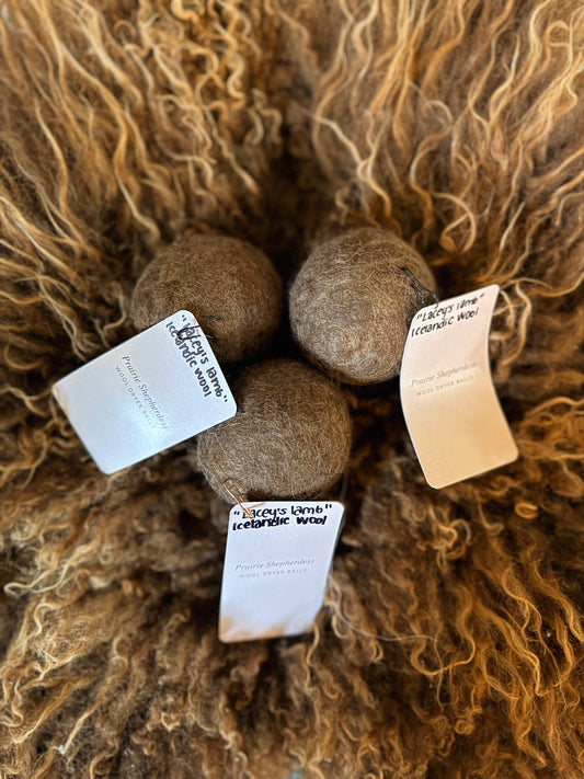 Icelandic Wool Dryer Balls - Lacey’s Lamb