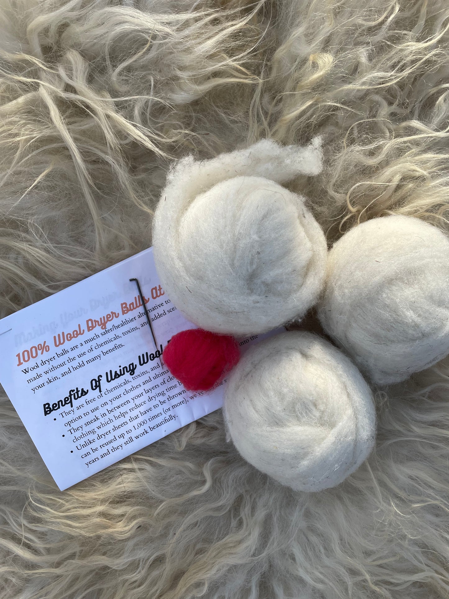 Wool Dryer Ball Kit